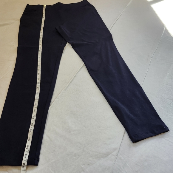 Talbots Size Large Navy Blue Leggings - Picture 4 of 8